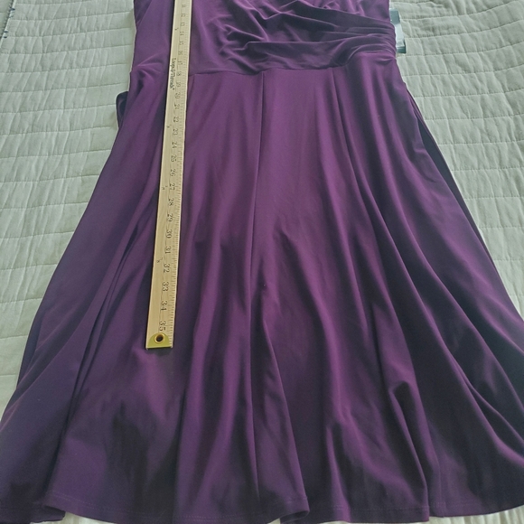 Lauren Ralph Lauren Sleeveless Dress in purple Raisin Size 16 - Picture 6 of 11
